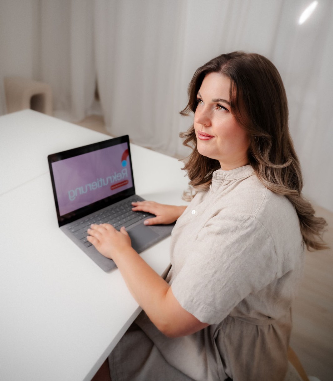 Jana Wanzek bei der Arbeit